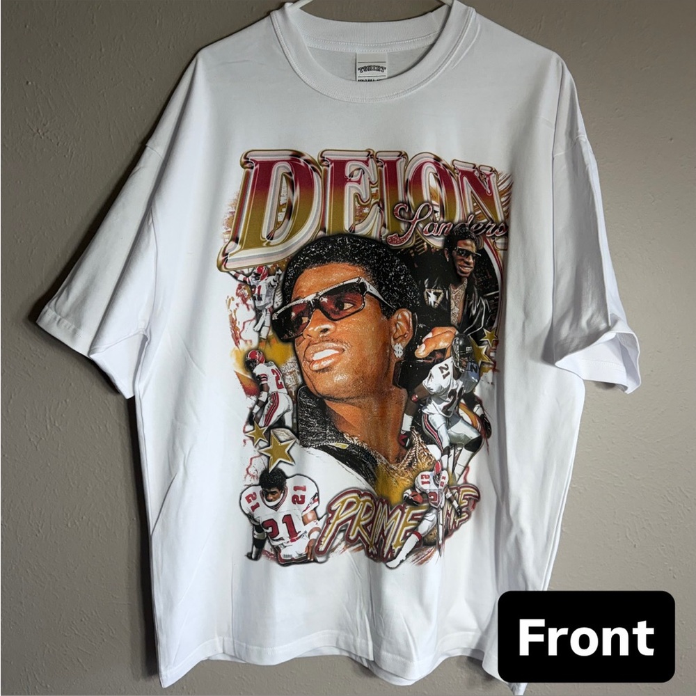Bogincan Heavyweight Deion Sanders Tee // Men’s XXL